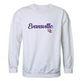thumbnail image 1 of W Republic 556-424-WHT-01 University of Evansville Script Crewneck T-Shirt, White - Small, 1 of 1