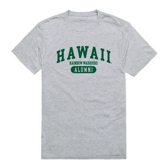 W Republic 559-122-HGY-03 University of Hawaii Alumni T-Shirt, Heather Grey - Large
