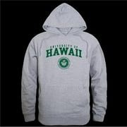 W Republic  University of Hawaii at Manoa Rainbow Warriors Seal Hoodie, Heather Grey - Large