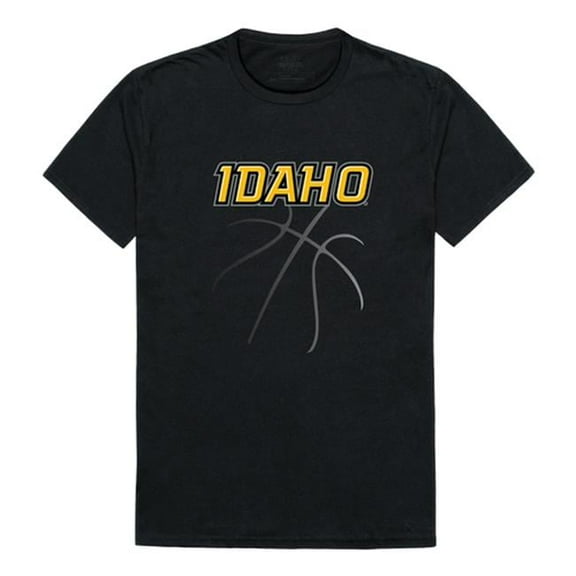 W Republic University of Idaho Basketball T-Shirt, Black & White 2 - Medium