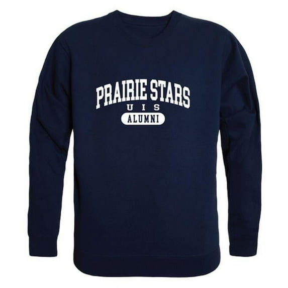 W Republic University of Illinois Springfield Prairie Stars Alumni Fleece Sweatshirt, Navy - Small