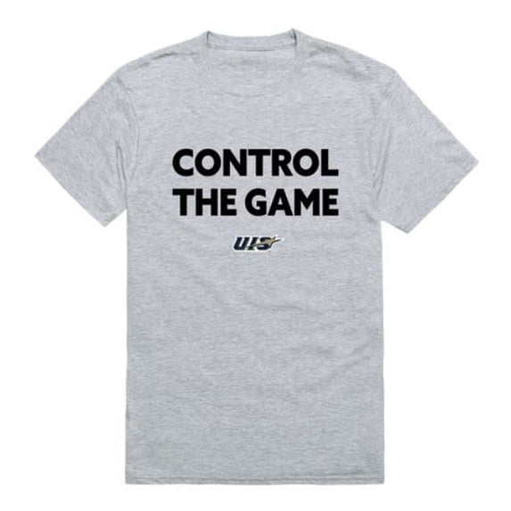 W Republic University of Illinois Springfield Prairie Stars CTG T-Shirt, Heather Grey - Small