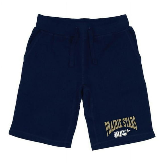 W Republic University of Illinois Springfield Prairie Stars Premium Shorts, Navy - Small