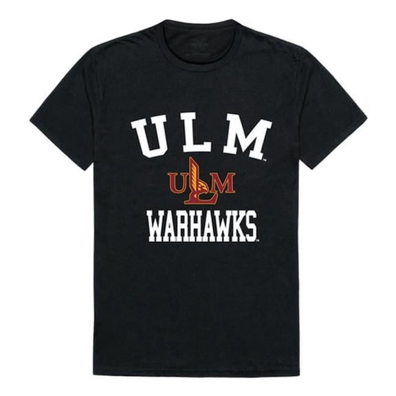 W Republic University of Louisiana Monroe Arch T-Shirt, Black & White - Small