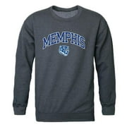 W Republic  University of Memphis Tigers Campus Crewneck Sweatshirt, Heather Charcoal - Extra Large