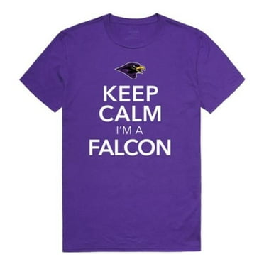 W Republic  University of Montevallo Falcons Keep Calm T-Shirt, Purple - Medium