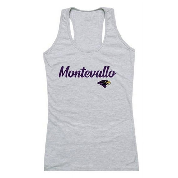 W Republic University of Montevallo Falcons Script Tank Top, Heather Grey - Extra Large