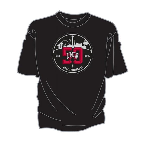 W Republic University of Nevada, Las Vegas 50 Years Championship Shirt, Black - Large