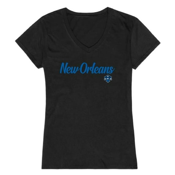 W Republic University of New Orleans Script T-Shirt for Women, Black - 2XL