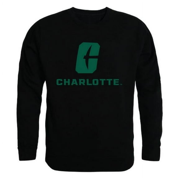 W Republic University of North Carolina at Charlotte College Crewneck T-Shirt, Black & White 2 - Extra Large