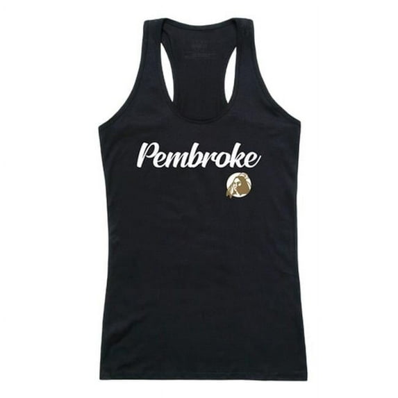 W Republic University of North Carolina at Pembroke Script Tank Top for Women, Black - Large