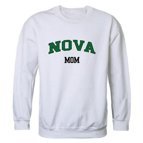 W Republic University of Northern Virginia Nighthawks Mom Crewneck Sweatshirt, White - Large