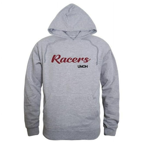 W Republic University of Northwestern Ohio Racers Script Hoodie, Heather Grey - Large