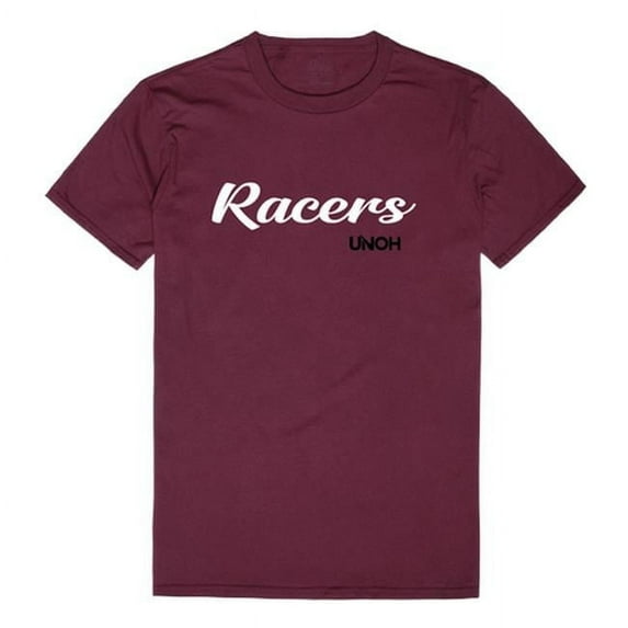 W Republic University of Northwestern Ohio Racers Script T-Shirt, Maroon - Extra Large