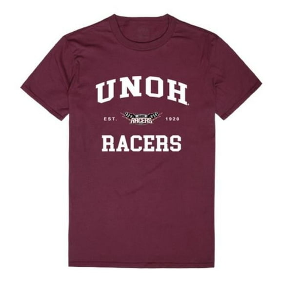 W Republic  University of Northwestern Ohio Racers Seal College T-Shirt, Maroon - Large