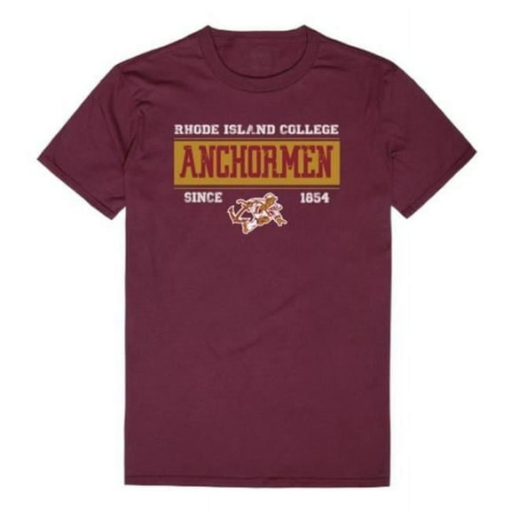 W Republic  University of Rhode Island Anchormen College Established T-Shirt, Maroon - Large
