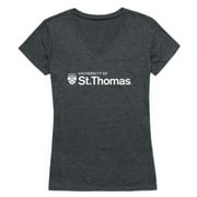 W Republic  University of St. Thomas Tommies Women Institutional T-Shirt, Heather Charcoal - Medium