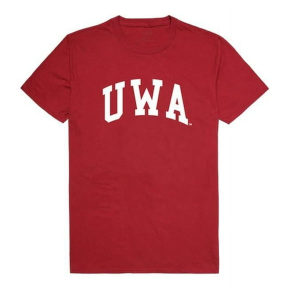 W Republic 537-401-CAR-01 University of West Alabama College T-Shirt, Cardinal - Small