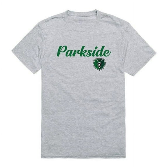 W Republic University of Wisconsin-Parkside Rangers Script T-Shirt, Heather Grey - Medium