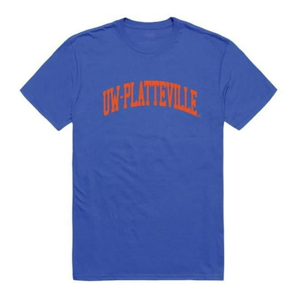 W Republic University of Wisconsin-Platteville College T-Shirt, Royal Blue - Medium