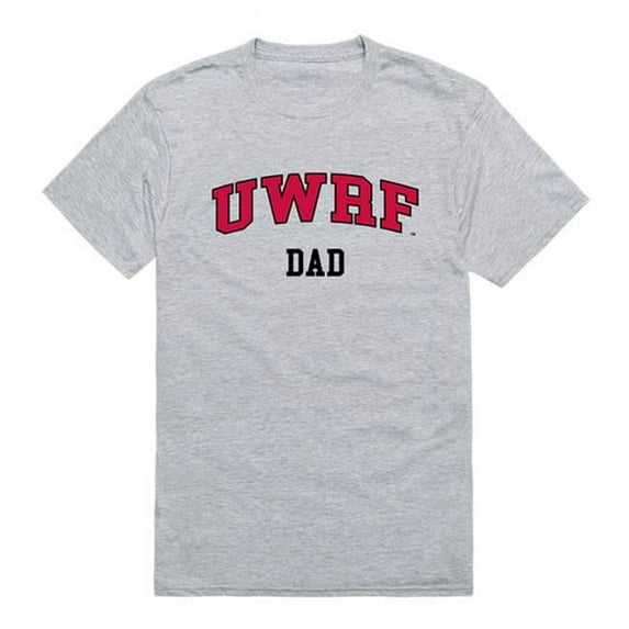 W Republic University of Wisconsin-River Falls College Dad T-Shirt, Heather Grey - Large