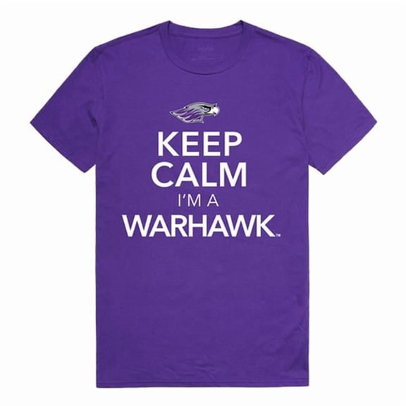 W Republic 523-414-328-04 University of Wisconsin-Whitewater Men Keep Calm T-Shirt, Purple - Extra Large