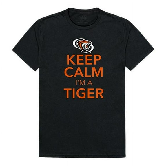 W Republic University of the Pacific Keep Calm Short Sleeve T-Shirt, Black & White - Medium