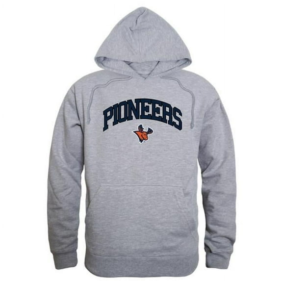 W Republic Utica College Pioneers Campus Hoodie, Heather Grey - 2XL