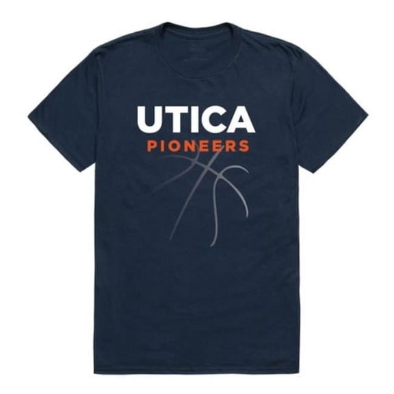 W Republic  Utica College Pioneers College Basketball T-Shirt, Navy - Large