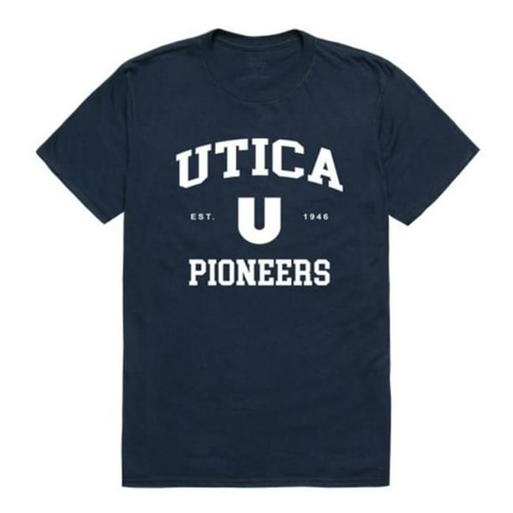 W Republic  Utica College Pioneers Seal College T-Shirt, Navy - Medium