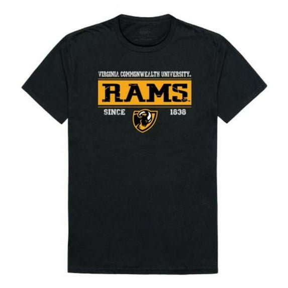 W Republic Virginia Commonwealth University Rams College Established T-Shirt, Black - Extra Large
