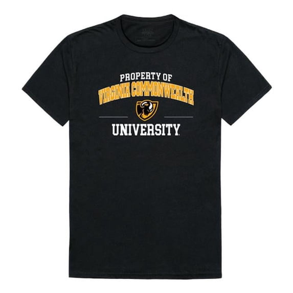 W Republic Virginia Commonwealth University Rams Property College T-Shirt, Black - Extra Large