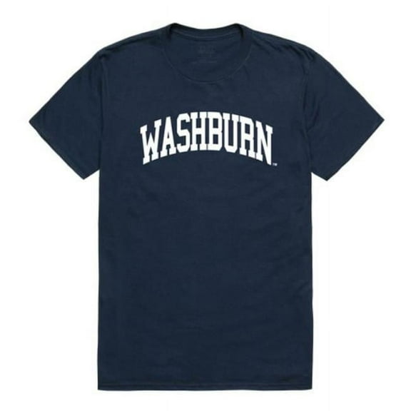 W Republic 537-431-NVY-02 Washburn University College T-Shirt, Navy - Medium