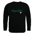 thumbnail image 1 of W Republic  Wayne State University Script Crewneck T-Shirt, Black - 2XL, 1 of 1