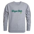 thumbnail image 1 of W Republic  Wayne State University Script Crewneck T-Shirt, Heather Grey - Large, 1 of 1