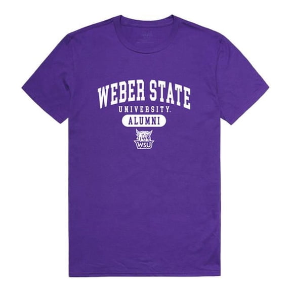 W Republic Weber State University Alumni T-Shirt, Purple - Medium