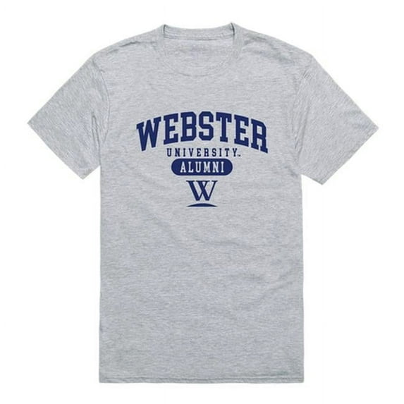 W Republic Webster University Gorlocks Alumni T-Shirt, Heather Grey - Large
