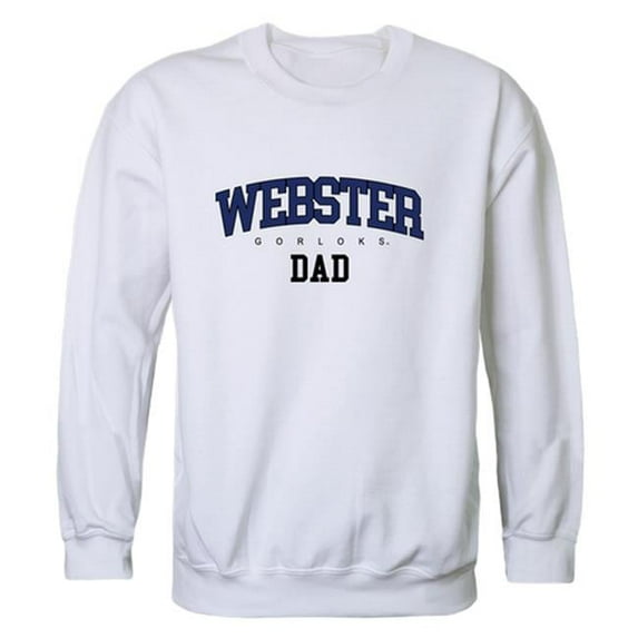 W Republic Webster University Gorlocks Dad Crewneck Sweatshirt, White - 2XL