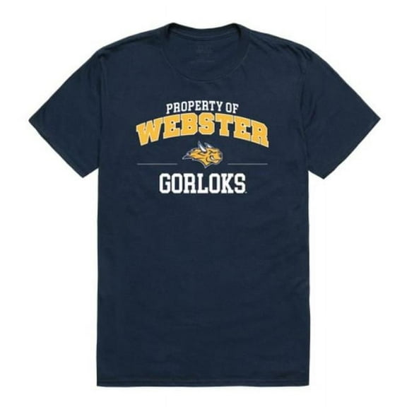 W Republic Webster University Gorlocks Property College T-Shirt, Navy - Extra Large