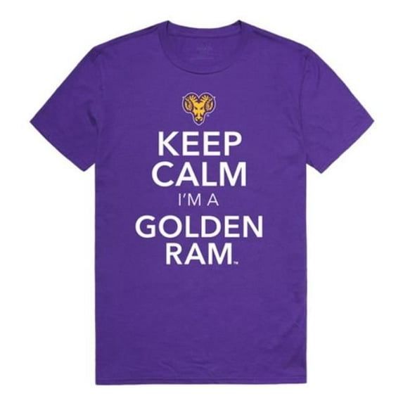 W Republic West Chester University Rams Keep Calm T-Shirt, Purple - Large