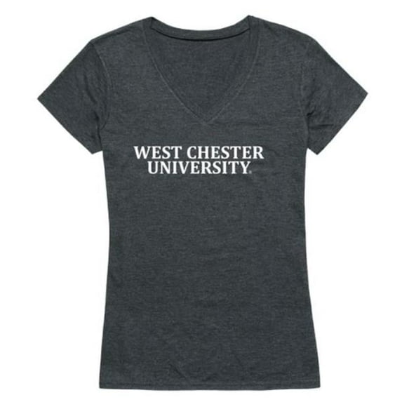 W Republic West Chester University Rams Women Institutional T-Shirt, Heather Charcoal - Medium