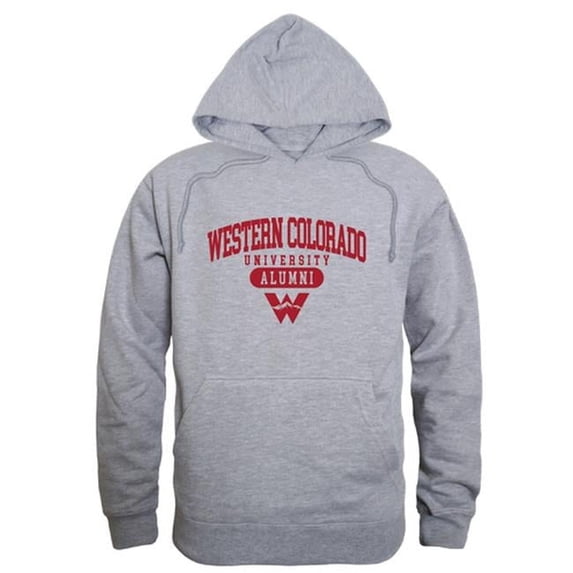 W Republic Western Colorado University Mountaineers Alumni Hoodie, Heather Grey - Small
