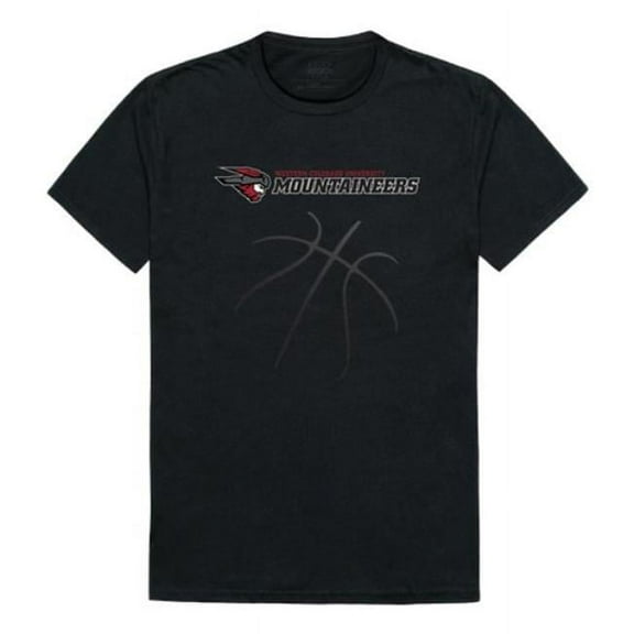 W Republic  Western Colorado University Mountaineers College Basketball T-Shirt, Black - Small