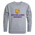 thumbnail image 1 of W Republic  Western Illinois University Men College Crewneck Sweatshirt, Heather Grey - Extra Large, 1 of 1