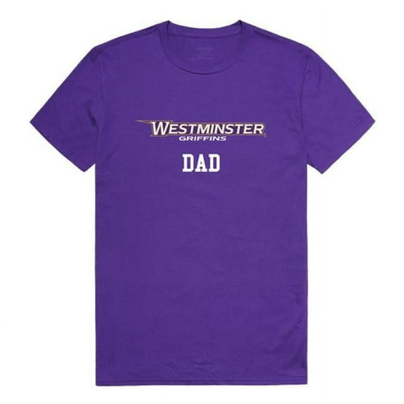 W Republic Westminister College College Dad T-Shirt, Purple - Extra Large
