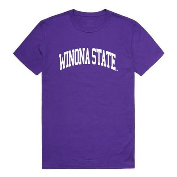 W Republic 537-408-PUR-04 Winona State University College T-Shirt, Purple - Extra Large