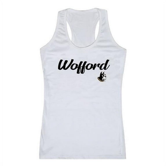 W Republic Wofford College Script Tank Top for Women, White - Small