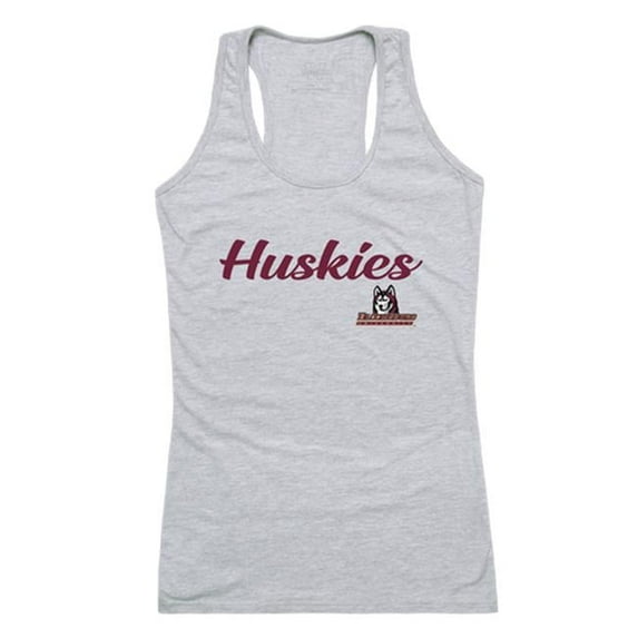 W Republic 557-268-HGY-01 Women Bloomsburg University Huskies Script Tank T-Shirt, Heather Grey - Small