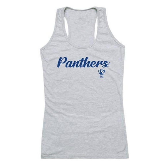 W Republic 557-216-HGY-04 Women Eastern Illinois Panthers Script Tank T-Shirt, Heather Grey - Extra Large