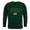 thumbnail image 1 of W Republic  Women Ohio Bobcats Mom Crewneck Fleece, Forest Green - Medium, 1 of 1
